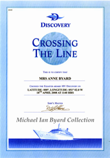 Anne's Crossing The Line Certificate